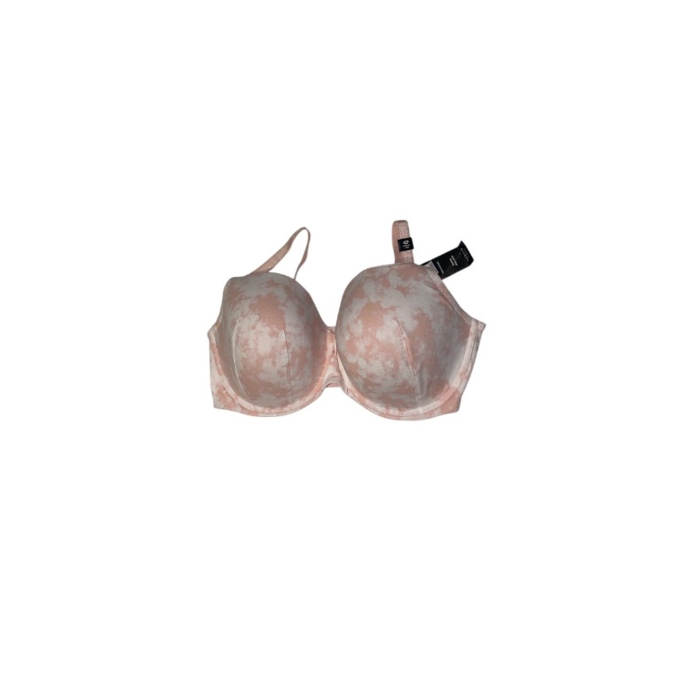 🆕 Torrid Curve “Perfect Coverage” Pink & White Bra - Women’s Size 42F / F42